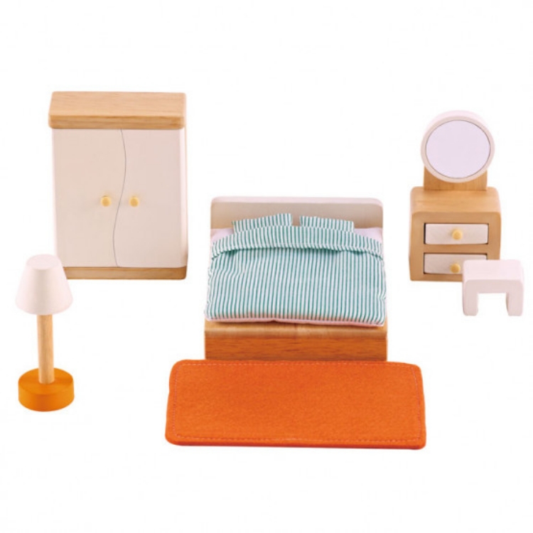 Bild von Poppenhuismeubels Ouderslaapkamer Hape