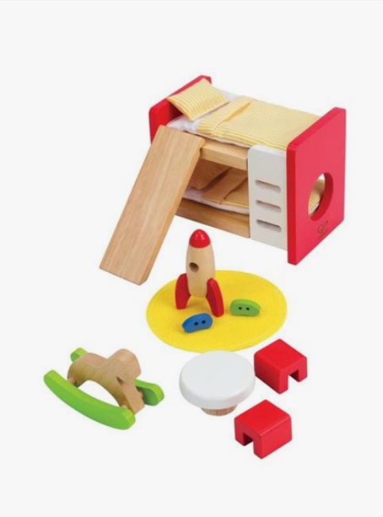 Afbeeldingen van Poppenhuismeubels Kinderkamer Hape