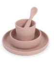Picture of SALE!!!   Kinderservies roze 4 delig 100% sileconen Jollein