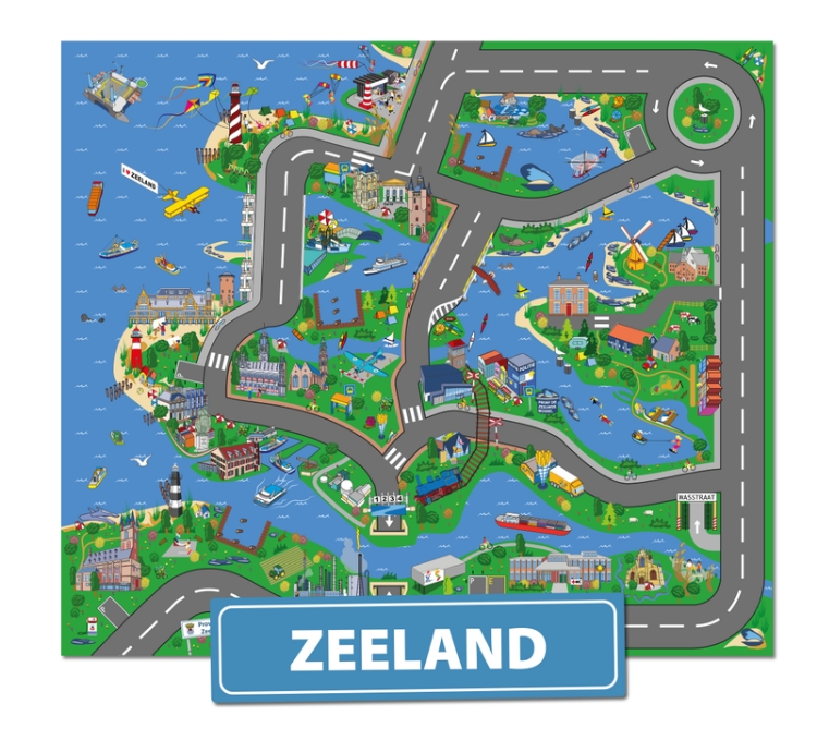 Bild von Speelkleed Zeeland 130 x 160 cm