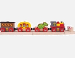 Afbeeldingen van Houten trein Riddertrein Drakentrein Bigjigs