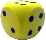 Picture of Dobbelsteen Foam Geel 15 cm