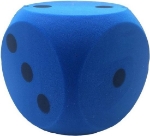 Afbeeldingen van Dobbelsteen Foam Blauw 15 cm