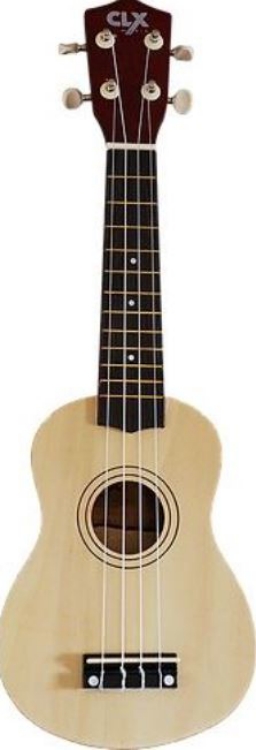 Afbeeldingen van Ukelele gitaar 4-snaren Naturel Calista