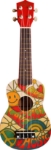 Afbeeldingen van Ukelele gitaar 4-snaren Print Peace Calista