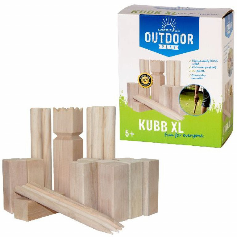 HOUT-DOE.NL | Duurzaam houten speelgoed. Kubb werpspel XL Official koning 30 x 7 x cm -Outdoor play kopen? nu online | HOUT-DOE.NL