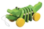 Bild von Trekfiguur Dansende krokodil groen Plantoys