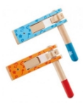 Bild von Houten ratel rood of blauw assortie