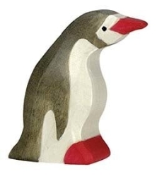 Afbeeldingen van Pinguin klein kop recht Holztiger