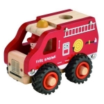 Afbeeldingen van Houten brandweerauto Simply for kids