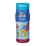 Picture of Legpuzzel en poster Wereldsteden Stevig karton Crocodile Creek