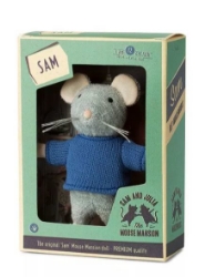 Image de Pluche muis Sam 12 cm Het muizenhuis.