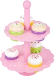 Afbeeldingen van Houten etagere met muffins