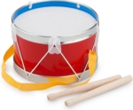 Picture of Blikken trommel 17 cm rood New classic