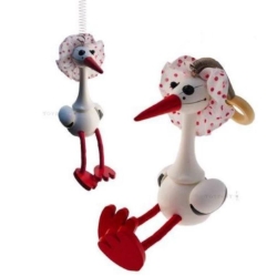 Veerfiguur Ooievaar – Houten Decoratie