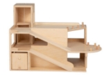 Picture of Garage, groot 2 verdiepingen met lift naturel - Van DijkToys