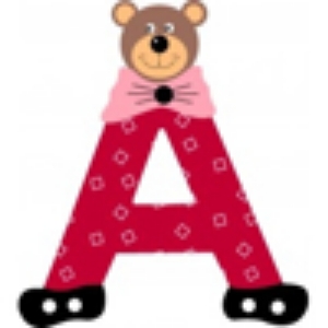 Afbeelding voor categorie Grote beren alfabet letters