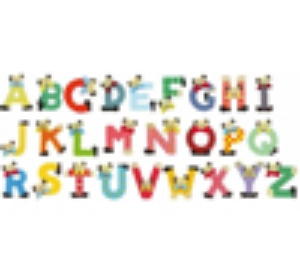 Afbeelding voor categorie Kleine beren alfabet letters