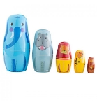 Picture of Jungledieren 5 houten Matroesjka poppetjes