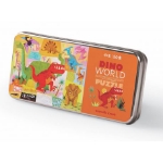 Picture of Reispuzzel Dino wereld 50 stukjes in blikken doosje 4+ Crocodile Creek