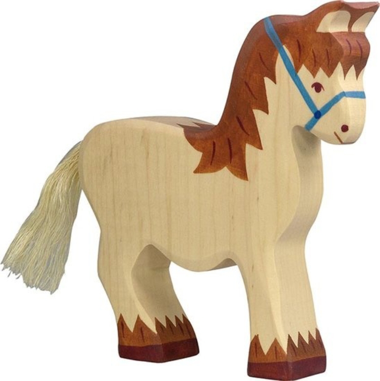 Picture of Holztiger White Workhorse – Wooden Play Figure from age 3