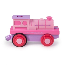 Bigjigs batterijtrein roze locomotief BJ-BJ310 1