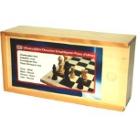 Picture of Schaakstuk 77 mm Staunton 3 blank/zwart in kist