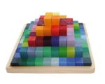 Afbeeldingen van Kleine Pyramide gekleurde blokjes Grimms
