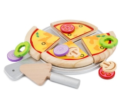 Afbeeldingen van Grote houten Pizzaset - New Classic Toys