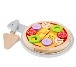 Afbeeldingen van Grote houten Pizzaset - New Classic Toys