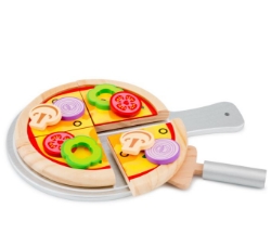 Afbeeldingen van Grote houten Pizzaset - New Classic Toys