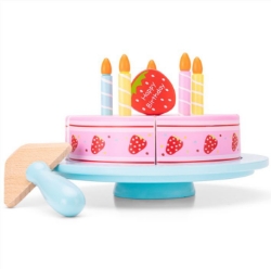Afbeeldingen van Verjaardagstaart Aardbei met Kaarsjes - New Classic Toys