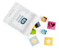 Afbeeldingen van Voel en vind, feel and find, voelspelletje Bigjigs