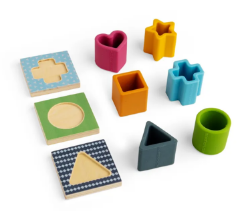 Afbeeldingen van Voel en vind, feel and find, voelspelletje Bigjigs