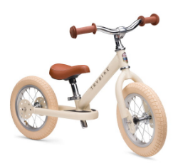 Afbeeldingen van Trybike 2-wieler loopfiets staal Creme vintage