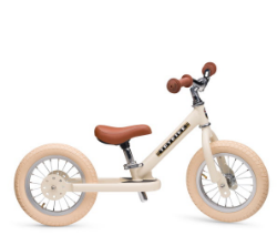 Afbeeldingen van Trybike 2-wieler loopfiets staal Creme vintage