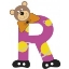 Image de Gekleurde beren letter R