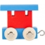 Image de Lettertrein gekleurd aanhanger blauw rood