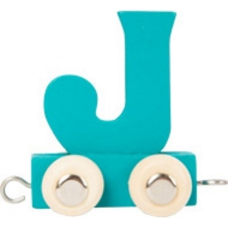 Image de Lettertrein gekleurd J