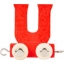 Image de Lettertrein gekleurd U