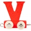 Image de Lettertrein gekleurd V