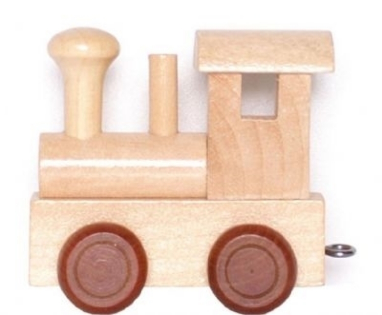 Image de Lettertrein naturel lokomotief