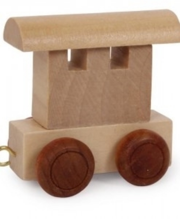Image de Lettertrein naturel wagon