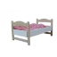 Image de Poppenledikant-wit poppenbed hout Van Dijk Toys