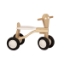 Afbeeldingen van Loopfiets berken hout wit Van Dijk Toys vierwieler kinderfiets