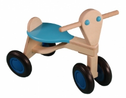 Image de SALE!!! Aanhanger voor licht blauwe kinder-loopfiets berkenhout Van Dijk Toys