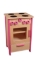 Image de Speel keuken, fornuis kleuter naturel hout met roze. Van Dijk Toys