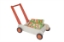 Bild von Leren loopwagen- oranje Blokkenduwwagen hout 40x 30 cm VanDijk Toys