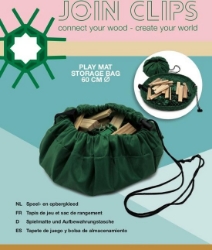 Afbeeldingen van Join Clips Speelkleed en opbergtas voor bouwplankjes als Kapla, Join Clips, Cityblocks