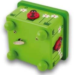 Picture of Muziekdoosje dansende lieveheersbeestjes liggend